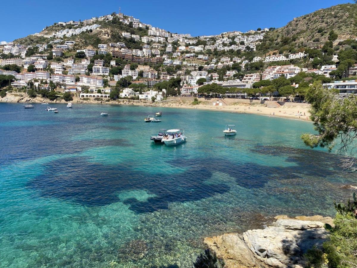 Villa avec piscine et magnifique vue mer Roses Extérieur photo
